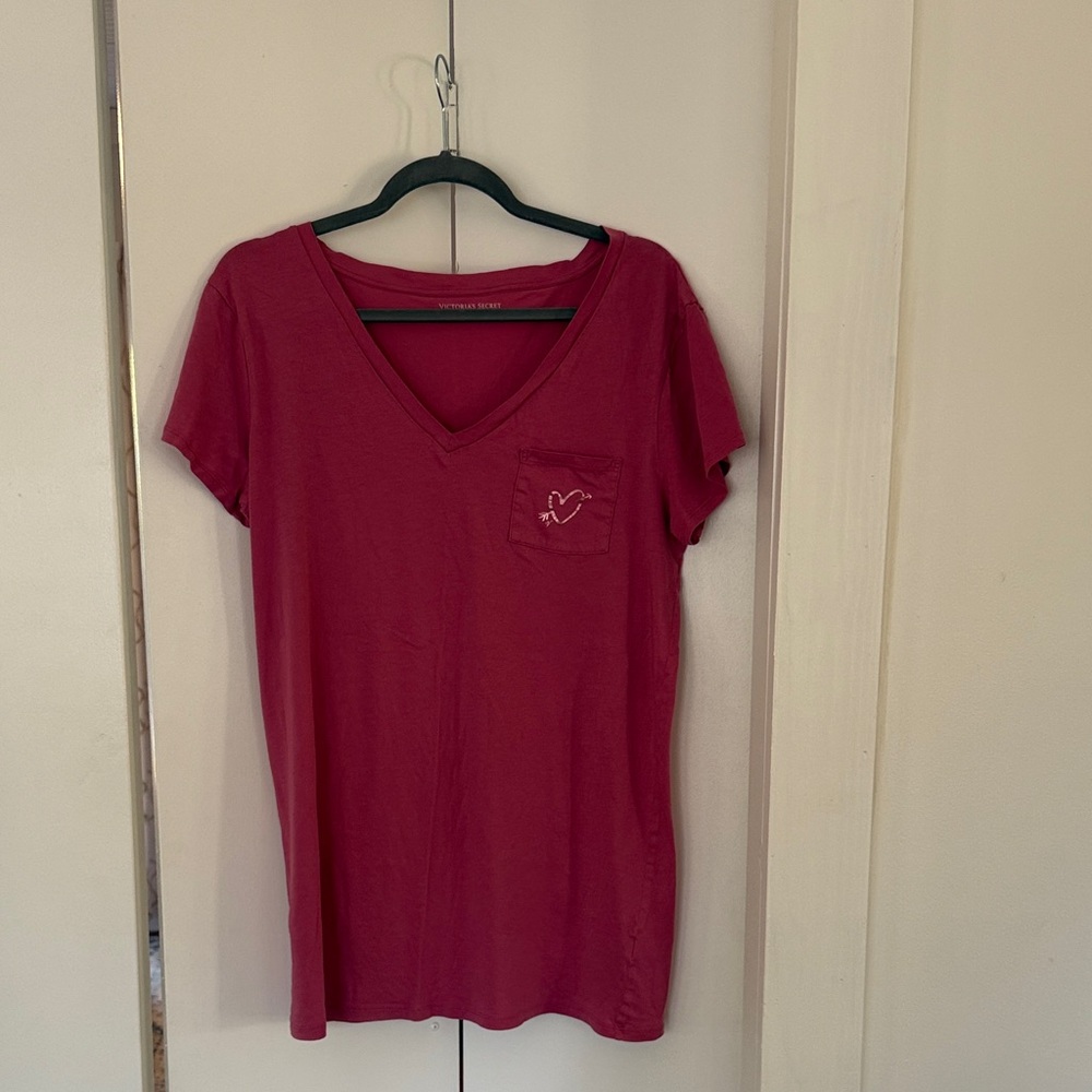 Victoria’s Secret V-Neck Sleep Shirt with Pocket